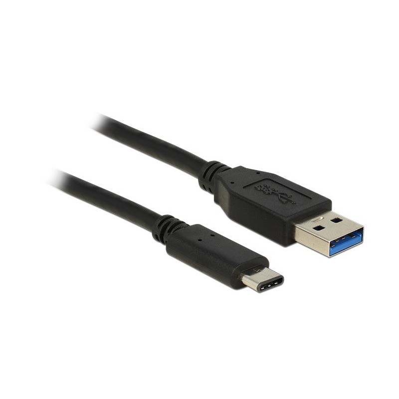 DeLOCK USB 3.1 Cavo 1m A a C SuperSpeed Gen2 St./St. Nero